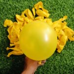 Yellow Latex balloons