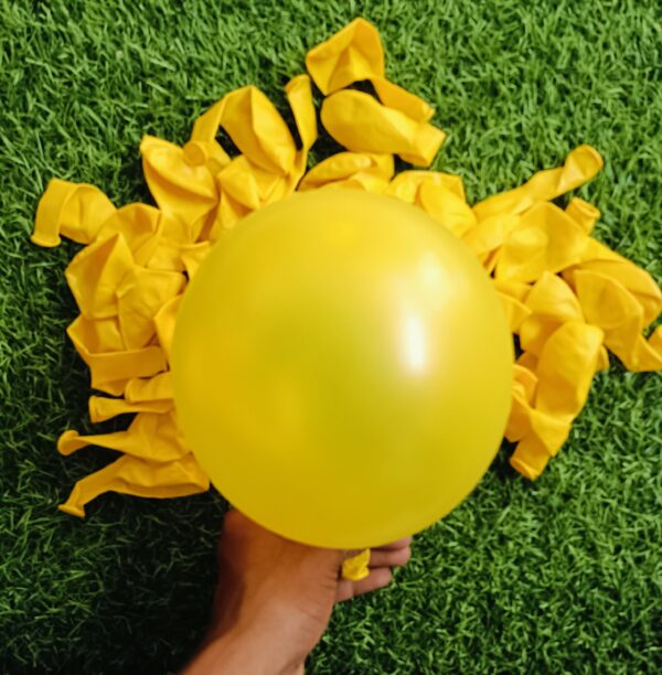 Yellow Latex balloons