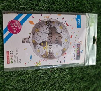 Happy Anniversary Round Foil
