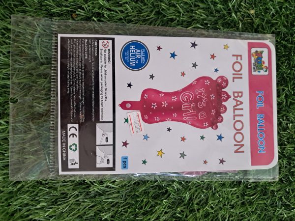 ITS A GIRL LEG FOIL BALLOON