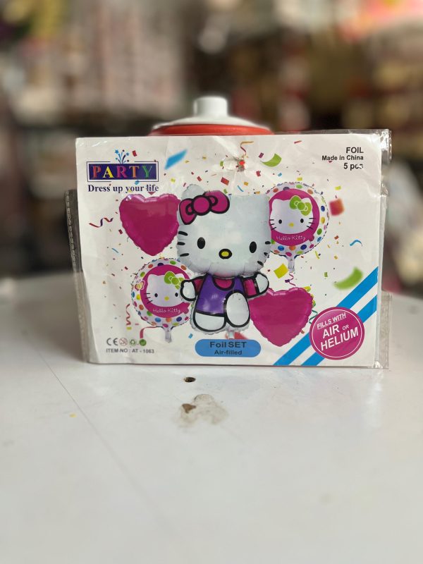 Kitty foil balloon  combo pack