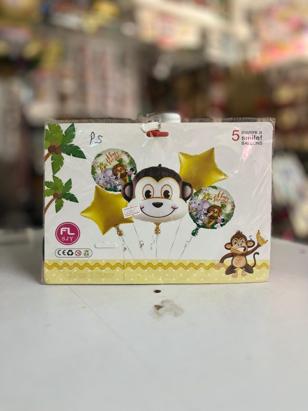 Monkey foil balloons combo pack
