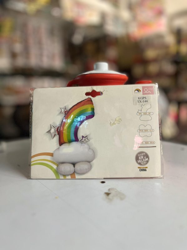 Rainbow foil balloon